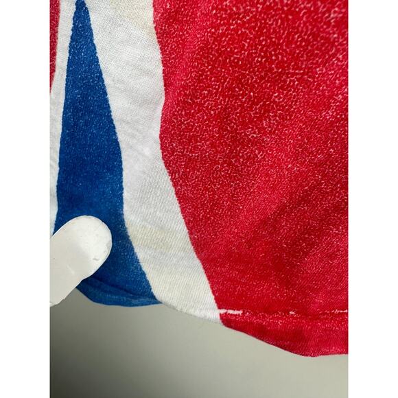 Vtg Beatles British American Flag Apple Corps Single Stitch XL T Shirt *Flawed* - Picture 9 of 16